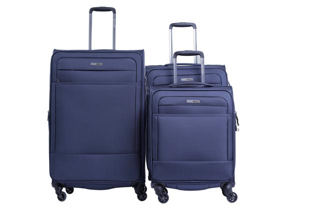 طقم حقائب سفر 3 حقائب مادة نايلون بعجلات دوارة (20 ، 24 ، 28) بوصة كحلي PARA JOHN - Travel Luggage Suitcase Set of 3 - Trolley Bag, Carry On Hand Cabin Luggage Bag - Lightweight (20 ، 24 ، 28) inch - SW1hZ2U6NDM3ODky