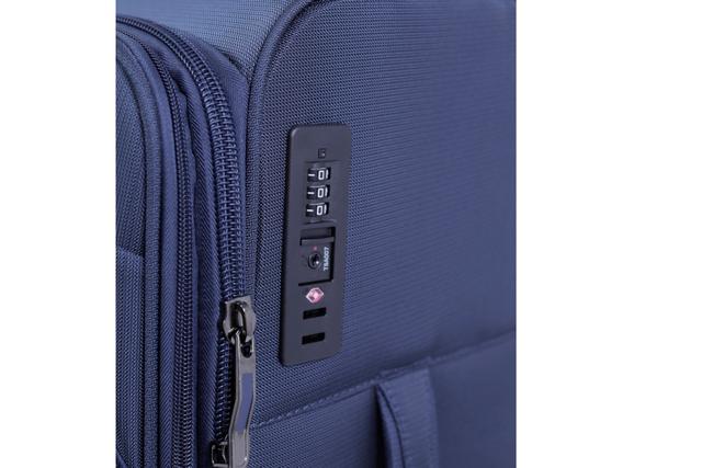 طقم حقائب سفر 3 حقائب مادة نايلون بعجلات دوارة (20 ، 24 ، 28) بوصة كحلي PARA JOHN - Travel Luggage Suitcase Set of 3 - Trolley Bag, Carry On Hand Cabin Luggage Bag - Lightweight (20 ، 24 ، 28) inch - SW1hZ2U6NDM3ODk0