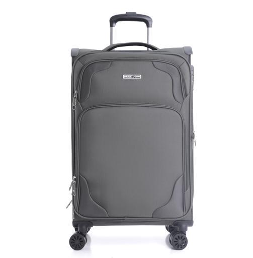 طقم حقائب سفر 3 حقائب مادة البوليستر بعجلات دوارة (20 ، 24 ، 28) بوصة رمادي PARA JOHN - Opal 3 Pcs Trolley Luggage Set, Grey - SW1hZ2U6NDM2OTIw