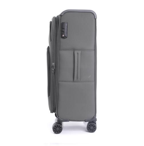 طقم حقائب سفر 3 حقائب مادة البوليستر بعجلات دوارة (20 ، 24 ، 28) بوصة رمادي PARA JOHN - Opal 3 Pcs Trolley Luggage Set, Grey - SW1hZ2U6NDM2OTI0