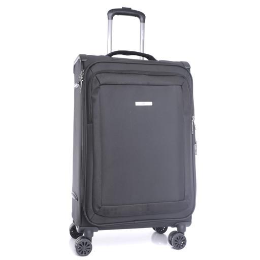 PARA JOHN Opal 3 Pcs Trolley Luggage Set, Black - SW1hZ2U6NDM2OTQ4