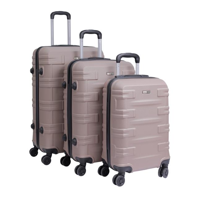 طقم حقائب سفر 3 حقائب مادة ABS بعجلات دوارة (20 ، 24 ، 28) بوصة بنفسجي باهت Para John - Travel Luggage Set of 3 Para John PJTR3166GO - SW1hZ2U6NDY2MDEz