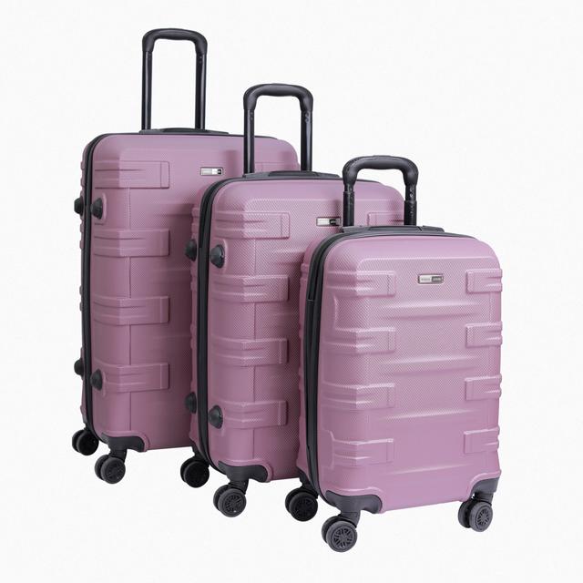 طقم حقائب سفر 3 حقائب مادة ABS بعجلات دوارة (20 ، 24 ، 28) بوصة بنفسجي Para John - Travel Luggage Set of 3 Para John PJTR3166PU - SW1hZ2U6NDM3NTA5