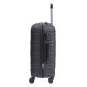 طقم حقائب سفر 3 حقائب مادة ABS بعجلات دوارة (20 ، 24 ، 28) بوصة أسود Para John - Travel Luggage Set of 3 Para John PJTR3166B - SW1hZ2U6NDY2MDA3