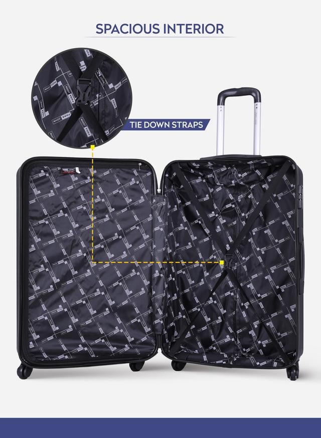 طقم حقائب سفر 3 حقائب مادة ABS بعجلات دوارة (20 ، 24 ، 28) بوصة كحلي PARA JOHN - PJTR3175  3 PCS ABS TROLLEY SET NAVY - SW1hZ2U6NDM3NjAx