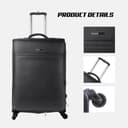 PARA JOHN 4 Pcs Travel Luggage Suitcase Trolley Set - Trolley Bag, Carry On Hand Cabin Luggage Bag – PVC Leather Cabin Trolley Bag – Cabin size suitcase for Business Travellers - (16’’ 20’’ - 190120