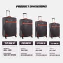 PARA JOHN 4 Pcs Travel Luggage Suitcase Trolley Set - Trolley Bag, Carry On Hand Cabin Luggage Bag – PVC Leather Cabin Trolley Bag – Cabin size suitcase for Business Travellers - (16’’ 20’’ - 190127