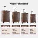 Para John 4 Pcs Travel Luggage Suitcase Trolley Set Trolley Bag, Carry On Hand Cabin Luggage Bag Pvc Leather Cabin Trolley Bag Cabin Size Suitcase For Business Travellers (16’’ 20’’ - 190135