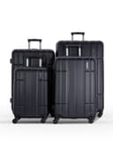 طقم حقائب سفر 4 حقائب (20 ، 24 ، 28 ، 32) بوصة مادة PVC أسود PARA JOHN - 4 Pcs Alle Trolley Luggage Set, Black