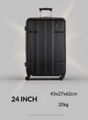 طقم حقائب سفر 4 حقائب (20 ، 24 ، 28 ، 32) بوصة مادة PVC أسود PARA JOHN - 4 Pcs Alle Trolley Luggage Set, Black