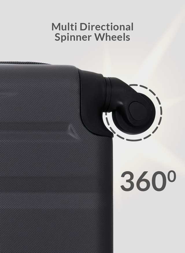 PARA JOHN Travel Luggage Suitcase Set of 4 - Trolley Bag, Carry On Hand Cabin Luggage Bag – Lightweight Travel Bags with 360° Durable 4 Spinner Wheels - Hard Shell Luggage Spinner - (20’’, ,2