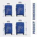 طقم حقائب سفر 4 حقائب بعجلات دوارة (20 ، 24 ، 28 ، 32) بوصة نايلون أزرق غامق PARA JOHN - Travel Luggage Suitcase Set of 4 - Trolley Bag, Carry On Hand Cabin Luggage Bag – Lightweight (20 ، 24 ، 28 ، 32) inch - SW1hZ2U6NDM4MjE4