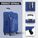 طقم حقائب سفر 4 حقائب بعجلات دوارة (20 ، 24 ، 28 ، 32) بوصة نايلون أزرق غامق PARA JOHN - Travel Luggage Suitcase Set of 4 - Trolley Bag, Carry On Hand Cabin Luggage Bag – Lightweight (20 ، 24 ، 28 ، 32) inch - SW1hZ2U6NDM4MjEw
