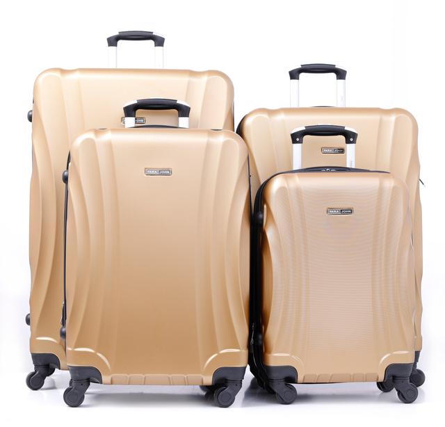 طقم حقائب سفر 4 حقائب (20 ، 24 ، 28 ، 32) بوصة مادة PVC ذهبي PARA JOHN - Travel Luggage Suitcase Set of 4 - (20 ، 24 ، 28 ، 32) inch - SW1hZ2U6NDM4MzA5