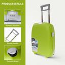 طقم حقائب سفر 4 حقائب (18 ، 22 ، 27 ، 31) بوصة مادة PP أخضر PARA JOHN – Travel Luggage Suitcase Set of 4 – Trolley Bag, Carry On Hand Cabin Luggage Bag – Lightweight (18 ، 22 ، 27 ، 31) inch - SW1hZ2U6NDM4MTQ3