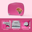 طقم حقائب سفر 4 حقائب (18 ، 22 ، 27 ، 31) بوصة مادة PP زهري غامق PARA JOHN - Travel Luggage Suitcase Set of 4 - Trolley Bag, Carry On Hand Cabin Luggage Bag – Lightweight (18 ، 22 ، 27 ، 31) inch