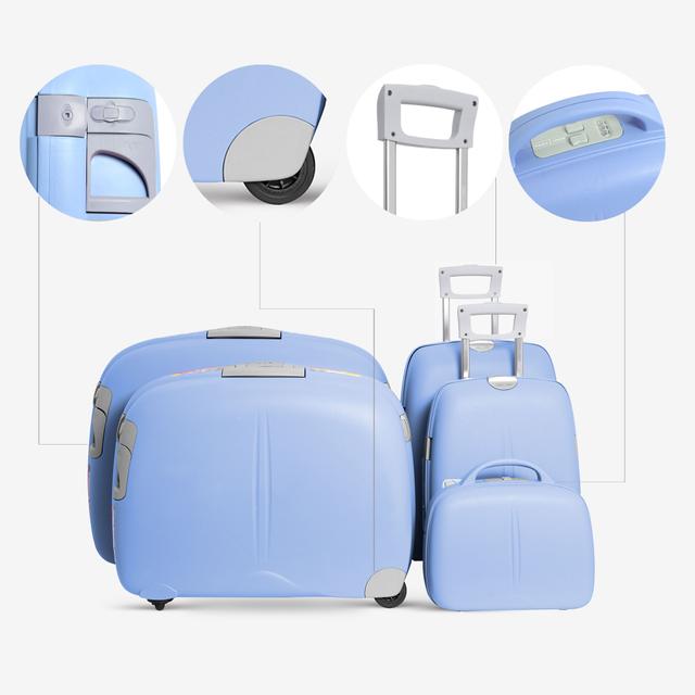 طقم حقائب سفر دوارة 5 حقائب (14 ، 18 ، 22 ، 27 ، 31) بوصة PP نيلي PARA JOHN - Travel Luggage Suitcase Set of 5 - Trolley Bag - (14 ، 18 ، 22 ، 27 ، 31) inch - SW1hZ2U6NDM4MzUx