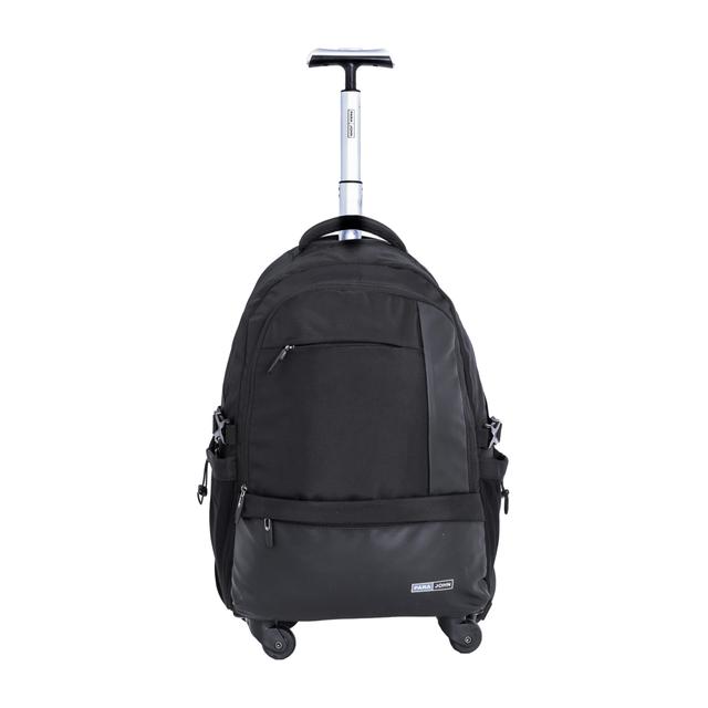 شنطة ظهر قياس 20 بوصة لون أسود PARA JOHN Rolling Wheeled Backpack - SW1hZ2U6NDM4NDEy