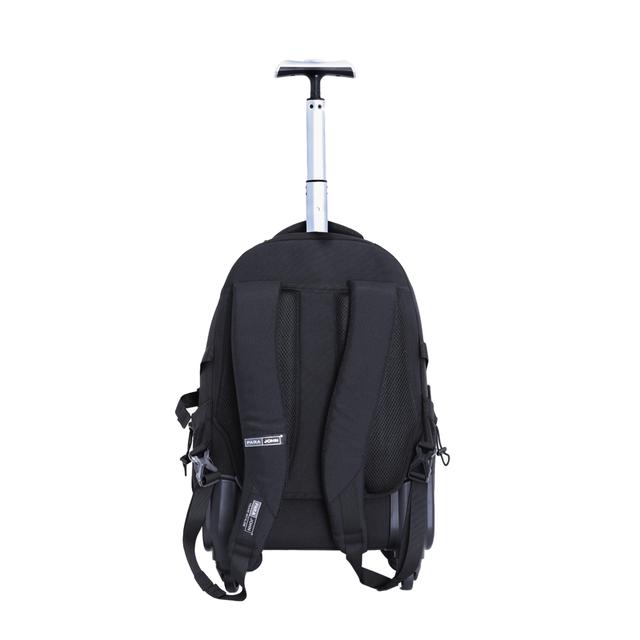 شنطة ظهر قياس 20 بوصة لون أسود PARA JOHN Rolling Wheeled Backpack - SW1hZ2U6NDM4NDIy