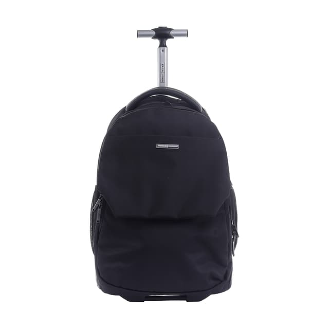 شنطة ظهر قياس 20 بوصة مع عجلات لون أسود Rolling Wheeled Backpack, 20’’ Business Travel Laptop Backpack - PARA JOHN - 296518