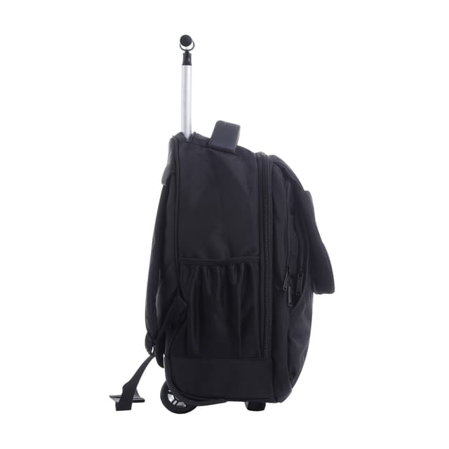 شنطة ظهر قياس 20 بوصة مع عجلات لون أسود Rolling Wheeled Backpack, 20’’ Business Travel Laptop Backpack - PARA JOHN - 196008