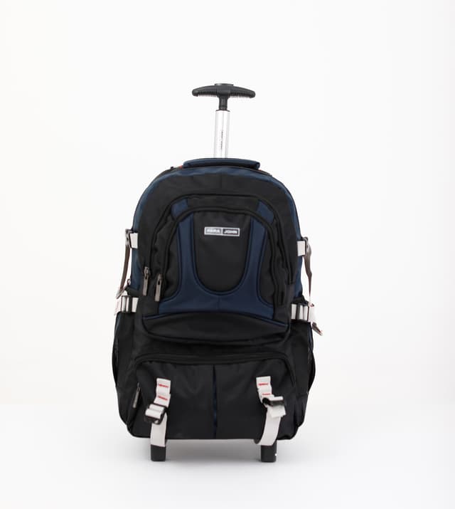 شنطة ظهر قياس 20 بوصة لون أسود PARA JOHN Rolling Wheeled Backpack - 294799