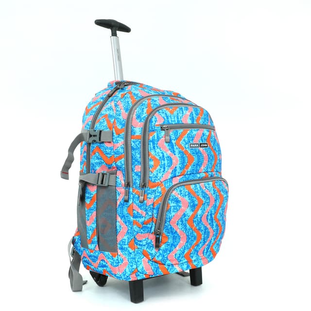 PARA JOHN Rolling Wheeled Backpack, 20'' Rucksack - Business Travel Laptop Backpack/Rucksack - Wheeled Cabin Hand Luggage Laptop Backpack College School Computer Rucksack Bag for Men/Women