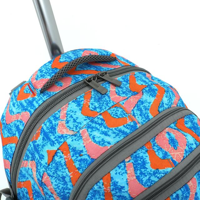 شنطة ظهر قياس 20 بوصة لون أزرق PARA JOHN Rolling Wheeled Backpack - SW1hZ2U6NDM4NDQ1