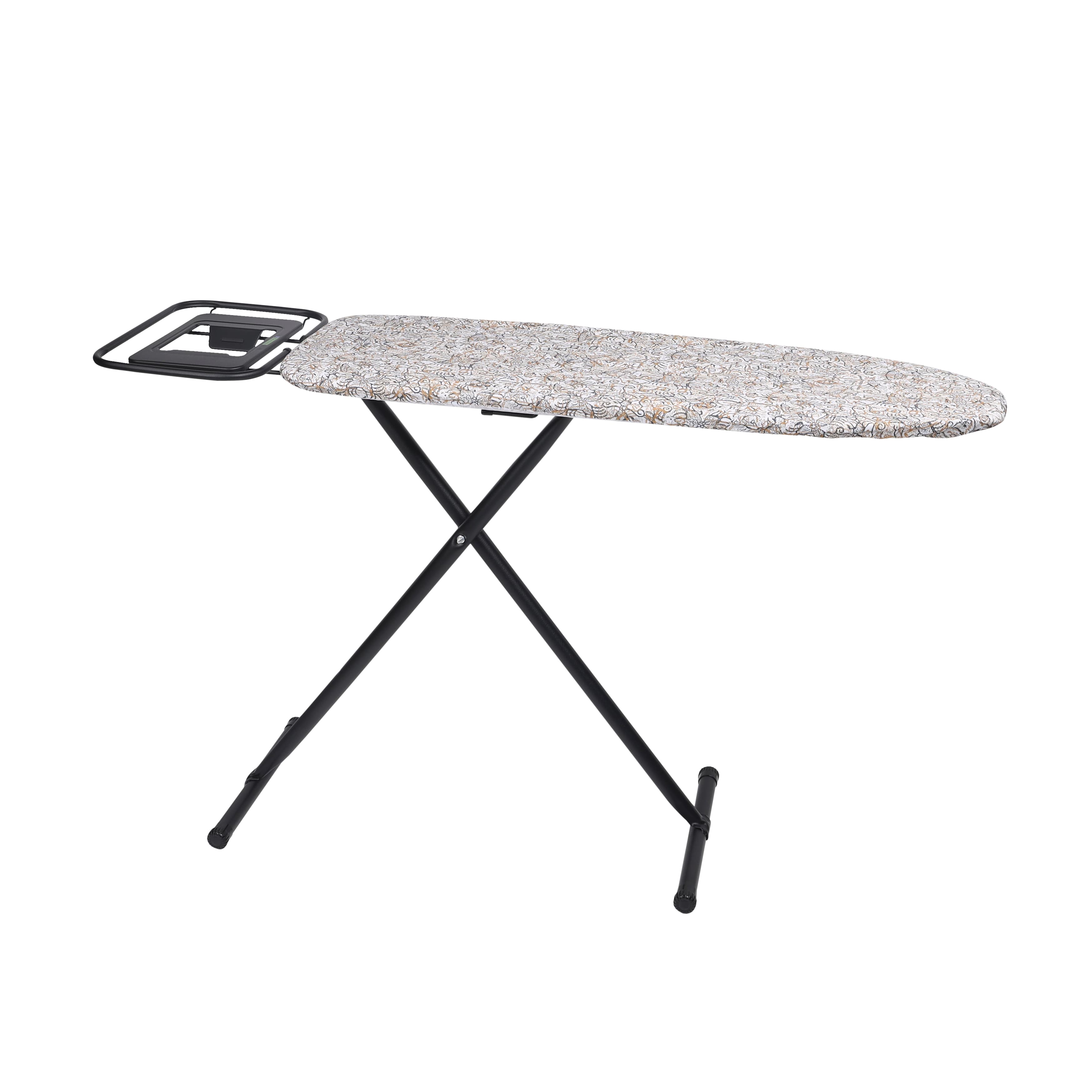 Royalford Spring Ironing Board, Cotton Cover, RF10122 - 8mm Foam Pad, Iron Board With Cover Pad, Home Laundry Room Or Dorm Use, 110*38cm Ironing Area, Adjustable Height, Powder Coated Steel