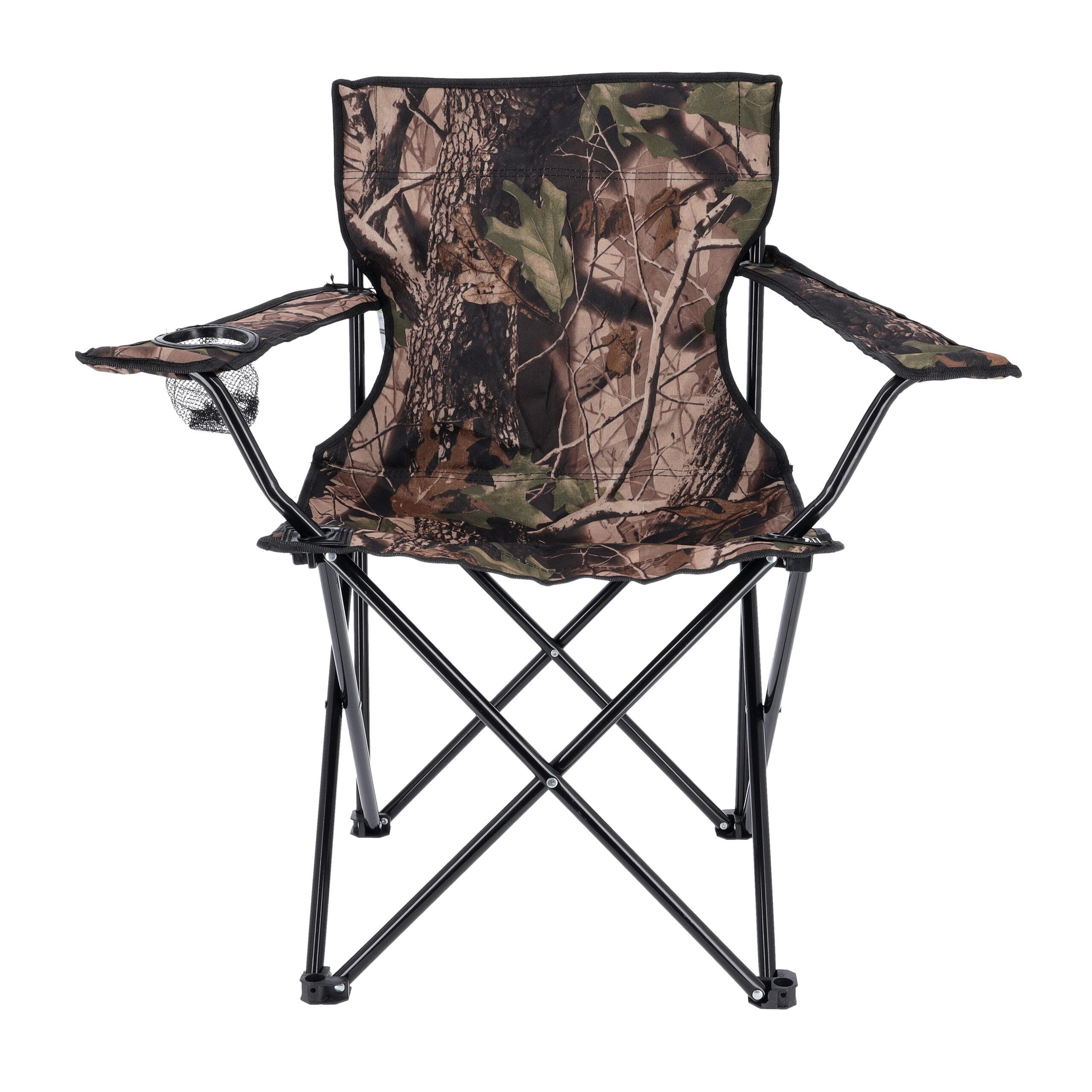 Royalford Folding Camping Chair with Travel Carry Bag | RF10132 | Lightweight Campsite Portable Chair with Cup Holder Perfect for Camping, Festivals, Garden, Caravan Trips, Fishing, Beach