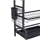 شكاكة صحون ( 3 رف ) - أسود Royalford -  Stainless Steel Dish Rack, Holds 17 Plates