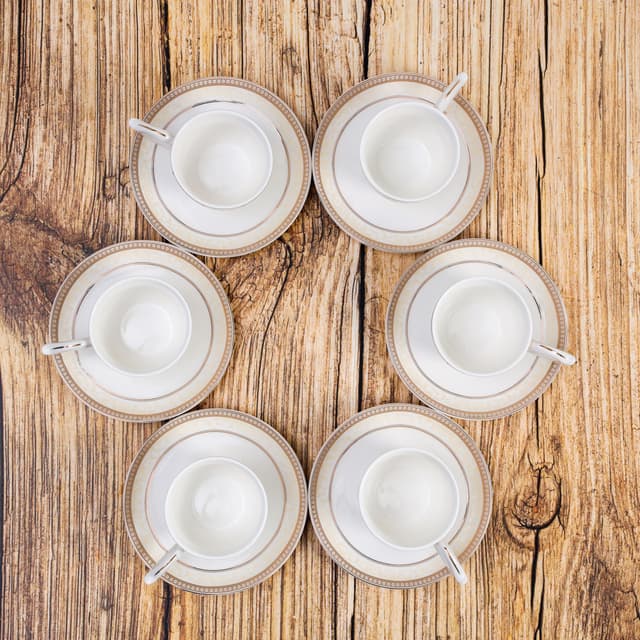 فناجين قهوة 6 قطع | Royalford Cup And Saucer