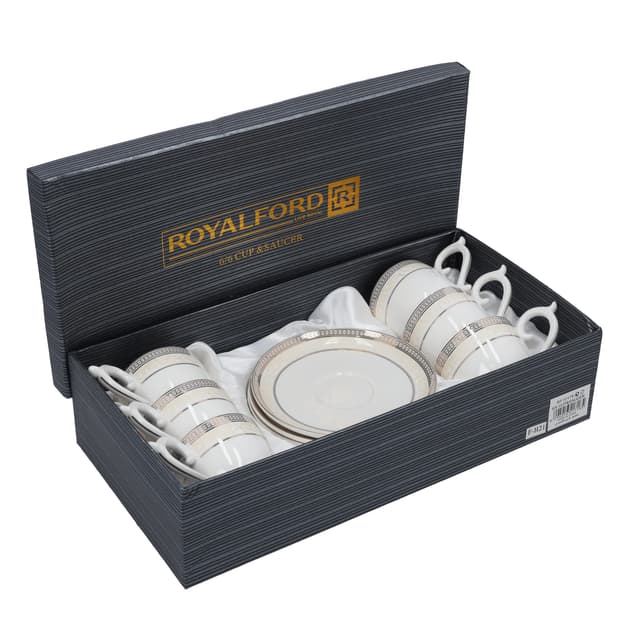 فناجين قهوة 6 قطع | Royalford Cup And Saucer