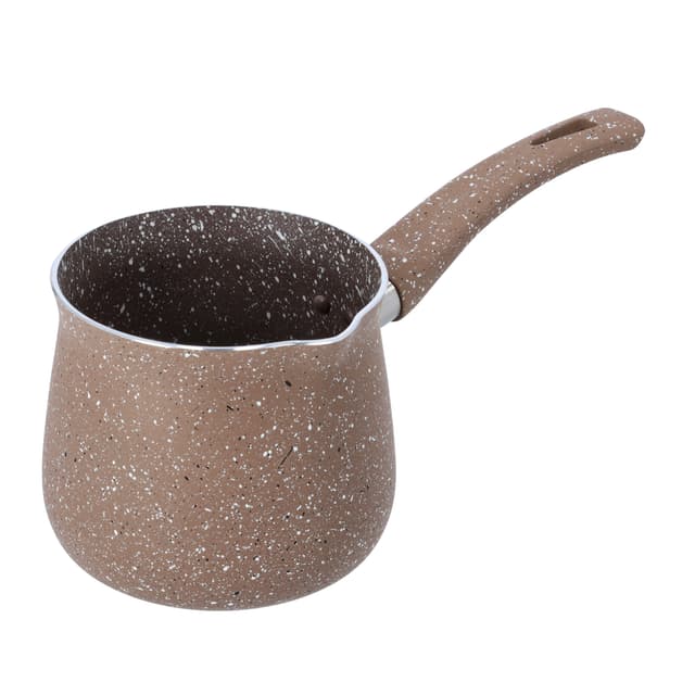 ركوة قهوة بلون بني من الجرانيت وألومنيوم 5 طبقات هيكل من رويال فورد بسعة 750 مل Royalford Smart Granite Series Coffee Warmer, RF10193 -  Forged Aluminium, Durable Granite Coating , 5 Layer Construction