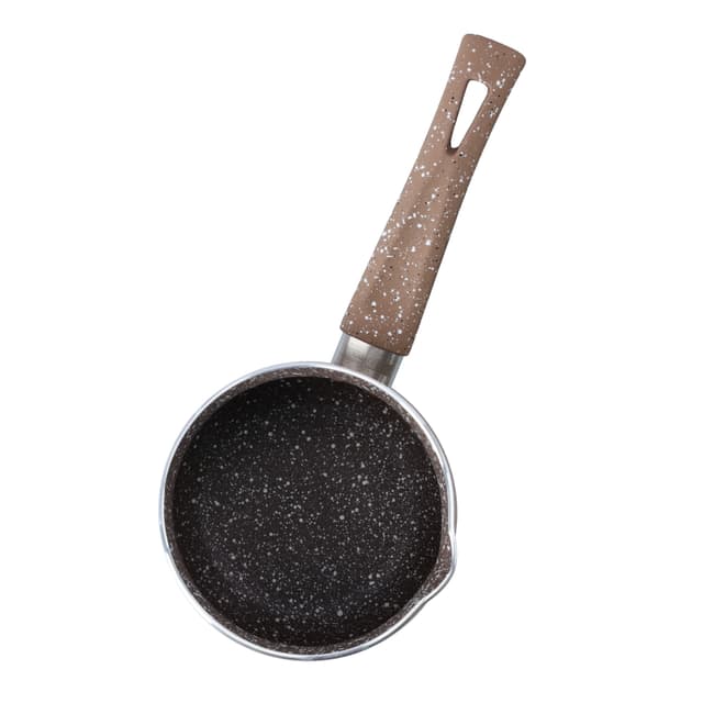 ركوة قهوة بلون بني من الجرانيت وألومنيوم 5 طبقات هيكل من رويال فورد بسعة 750 مل Royalford Smart Granite Series Coffee Warmer, RF10193 -  Forged Aluminium, Durable Granite Coating , 5 Layer Construction