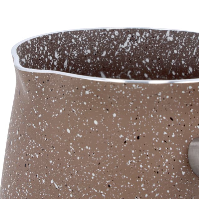 ركوة قهوة بلون بني من الجرانيت وألومنيوم 5 طبقات هيكل من رويال فورد بسعة 750 مل Royalford Smart Granite Series Coffee Warmer, RF10193 -  Forged Aluminium, Durable Granite Coating , 5 Layer Construction