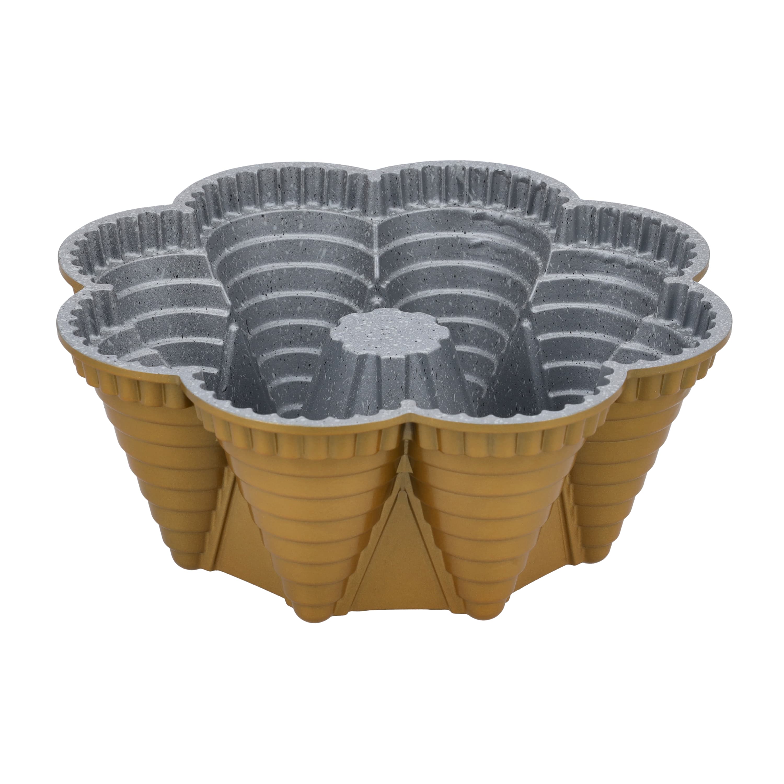 Royalford Tower Cake Mould, 21cm RF10194 | Aluminium | Non-Stick Coating | Oven Safe | 3mm Thickness | Reusable Mould For Baking And Much More