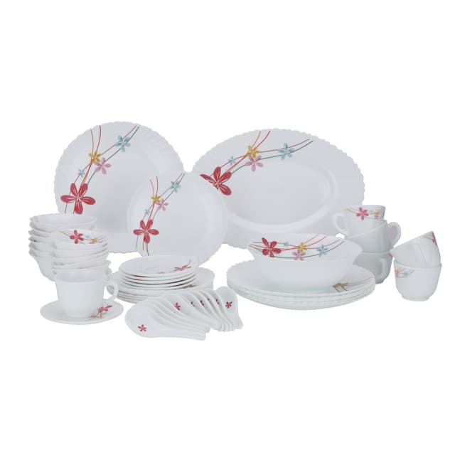 طقم عشاء أركوبال 50 قطعة Royalford 50 Pcs Opalware Dinner Set