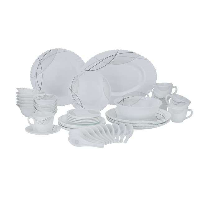 طقم عشاء أركوبال 50 قطعة Royalford 50 Pcs Opalware Dinner Set - 294930