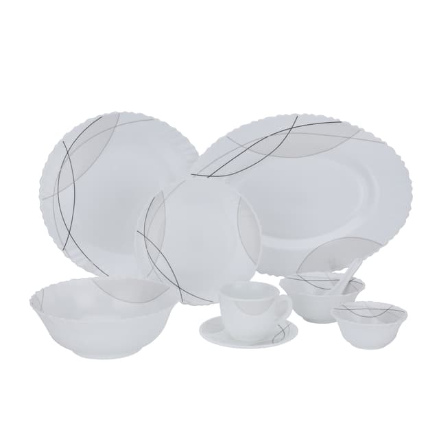 طقم عشاء أركوبال 50 قطعة Royalford 50 Pcs Opalware Dinner Set - 190410