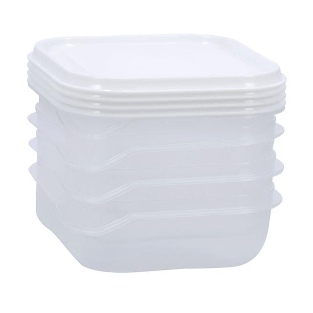 Royalford 4 Pcs Food Storage Container, 400ml, RF10284 | Polymer Container For Kitchen Pantry Organization And Storage | BPA Free Container | Freezer Safe - SW1hZ2U6NDQwMDg0