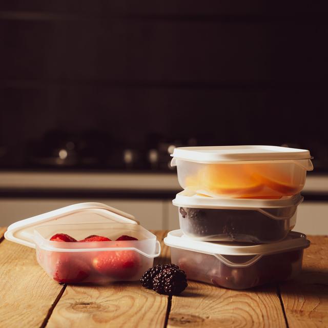 Royalford 4 Pcs Food Storage Container, 400ml, RF10284 | Polymer Container For Kitchen Pantry Organization And Storage | BPA Free Container | Freezer Safe - SW1hZ2U6NDQwMDg4