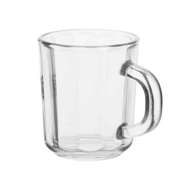 Royalford 3 Pcs Glass Mug Set With Handle, 235ml/8oz, RF10290 | Premium Quality Glassware | Lead-Free | Dishwasher Safe | Perfect For Latte, Cappuccino, Hot Chocolate, Tea And Juice - 192756