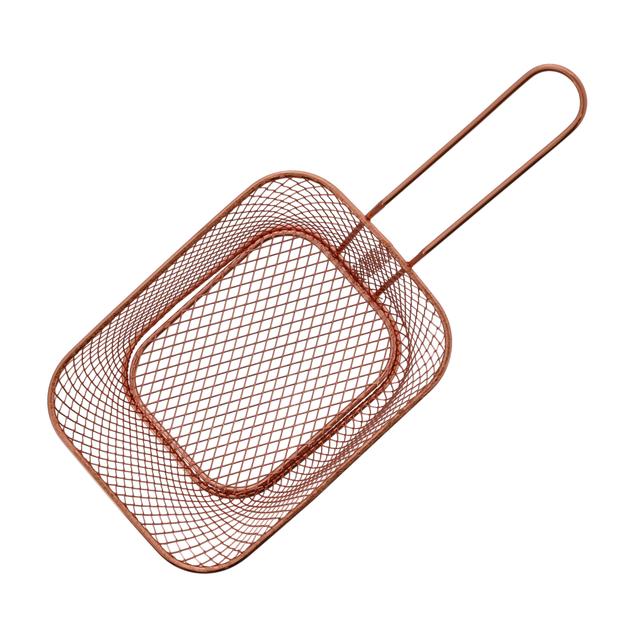 Royalford Iron Fried Basket, Strong and Long Handle, RF10305 | Rust-proof & Hygienic | Durable Design | Fish Chip Frying | Fry Serving Basket | Food Strainer Wire Chip Fried Baskets for Chips, Fries, Shrimps, Onion Rings - SW1hZ2U6NDQ5ODAw