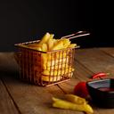 Royalford Iron Fried Basket, Strong and Long Handle, RF10309 | Rust-proof & Hygienic | Durable Design | Fish Chip Frying | Fry Serving Basket | Food Strainer Wire Chip Fried Baskets for Chips, Fries, Shrimps, Onion Rings - SW1hZ2U6NDQ5Nzcz