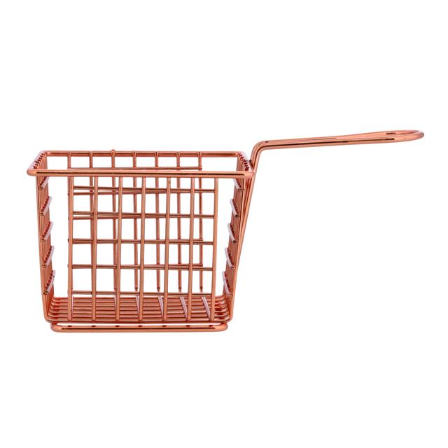 Royalford Iron Fried Basket, Strong and Long Handle, RF10309 | Rust-proof & Hygienic | Durable Design | Fish Chip Frying | Fry Serving Basket | Food Strainer Wire Chip Fried Baskets for Chips, Fries, Shrimps, Onion Rings - SW1hZ2U6NDQ5Nzc5