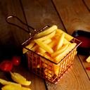 Royalford Iron Fried Basket, Strong and Long Handle, RF10309 | Rust-proof & Hygienic | Durable Design | Fish Chip Frying | Fry Serving Basket | Food Strainer Wire Chip Fried Baskets for Chips, Fries, Shrimps, Onion Rings - SW1hZ2U6NDQ5Nzc3