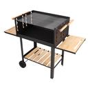 Royalford Barbecue Stand With Grill, RF10369 | Premium Quality Iron Construction | Barbecue Grills With Wheels |Ideal For Camping, Backyard, Patio, Balcony Family Party - SW1hZ2U6NDQwNDg0