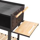 Royalford Barbecue Stand With Grill, RF10369 | Premium Quality Iron Construction | Barbecue Grills With Wheels |Ideal For Camping, Backyard, Patio, Balcony Family Party - SW1hZ2U6NDQwNDg4