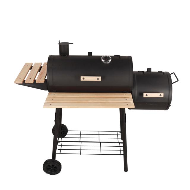 Royalford Barbecue Stand With Grill, RF10370 | | Premium Quality Iron Construction | Barbecue Grills With Wheels |Ideal For Camping, Backyard, Patio, Balcony Family Party - SW1hZ2U6NDQwNDU3